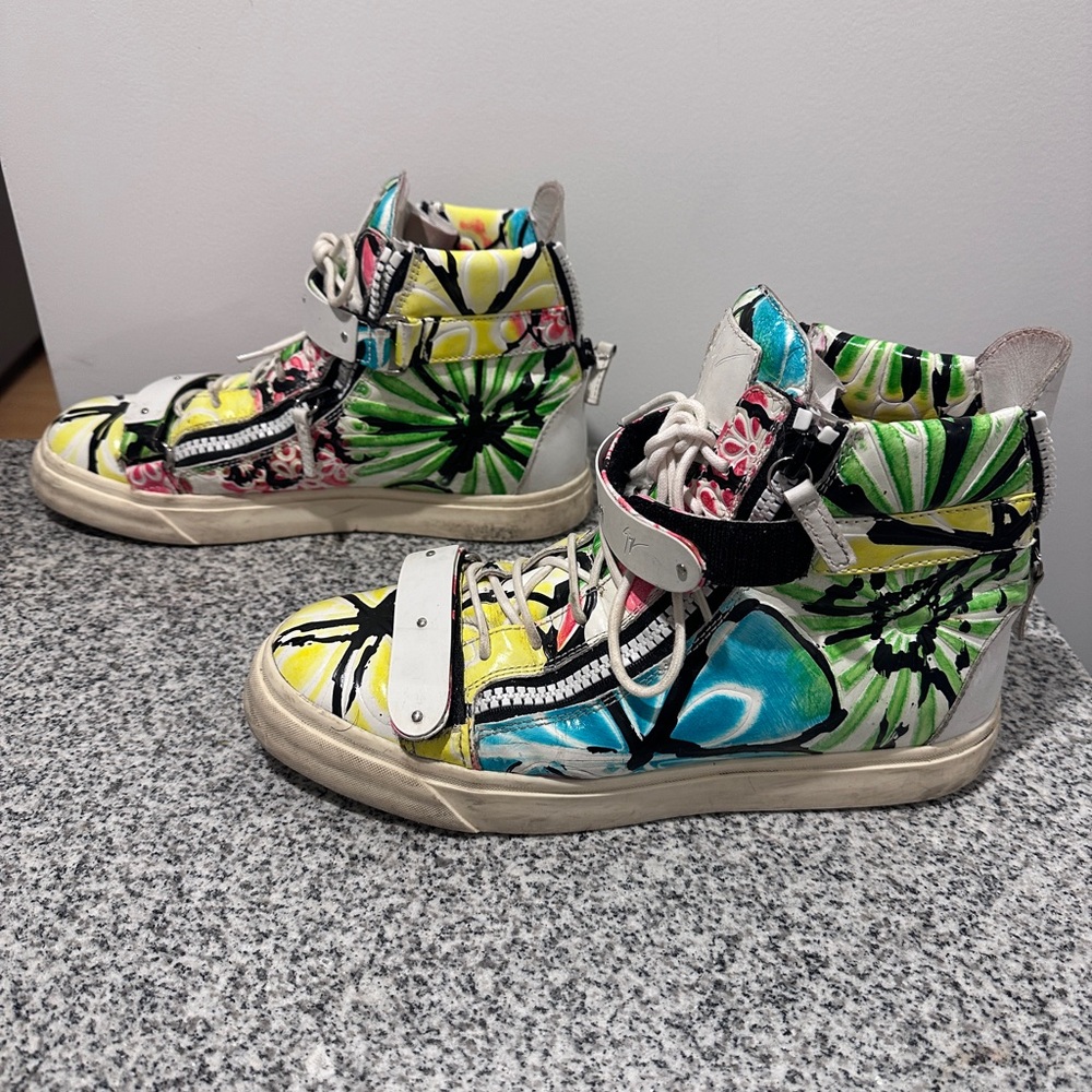 Giuseppe Zanotti Multicolor High-Top Sneakers - Picture 2 of 5